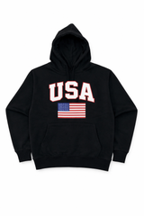 USA Classic Fit Hoodie – Midweight 280 GSM Cotton Blend with High-Quality DTF Print