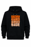 Work Hard Printed Hoodie