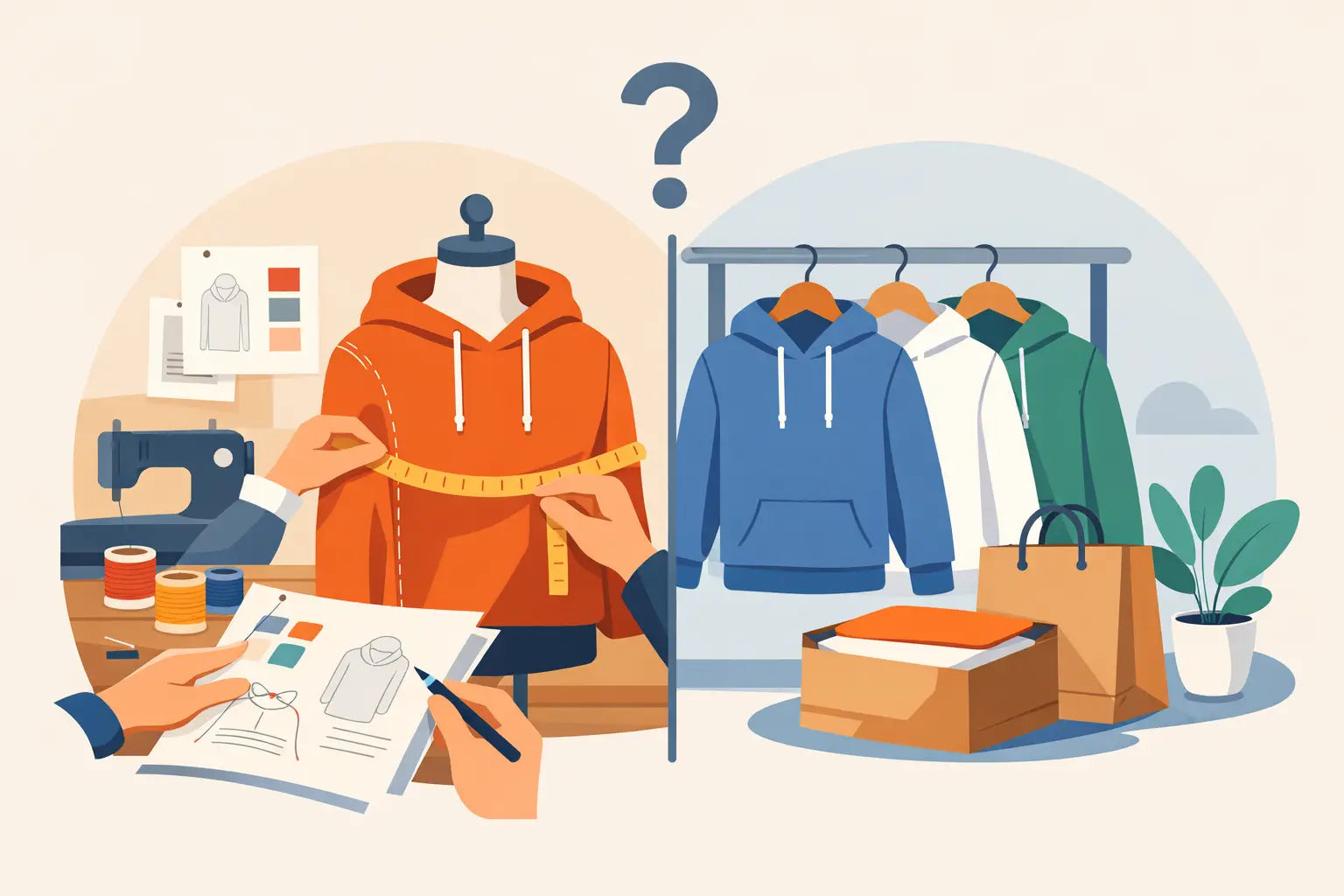 Custom Hoodies vs Ready to Wear - Which Fits?