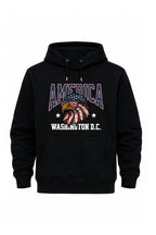 Star-Spangled Eagle Premium Black Hoodie