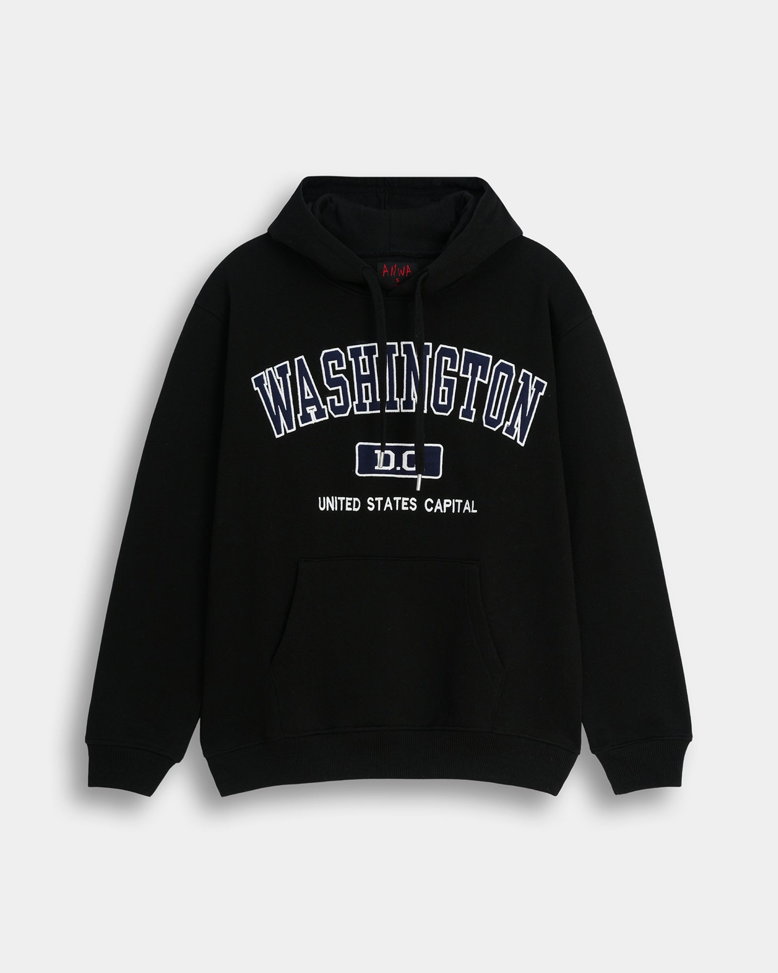 Washington DC Varsity Black Hoodie – Premium Unisex Pullover Main image