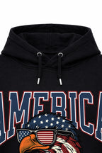 Star-Spangled Eagle Premium Black Hoodie