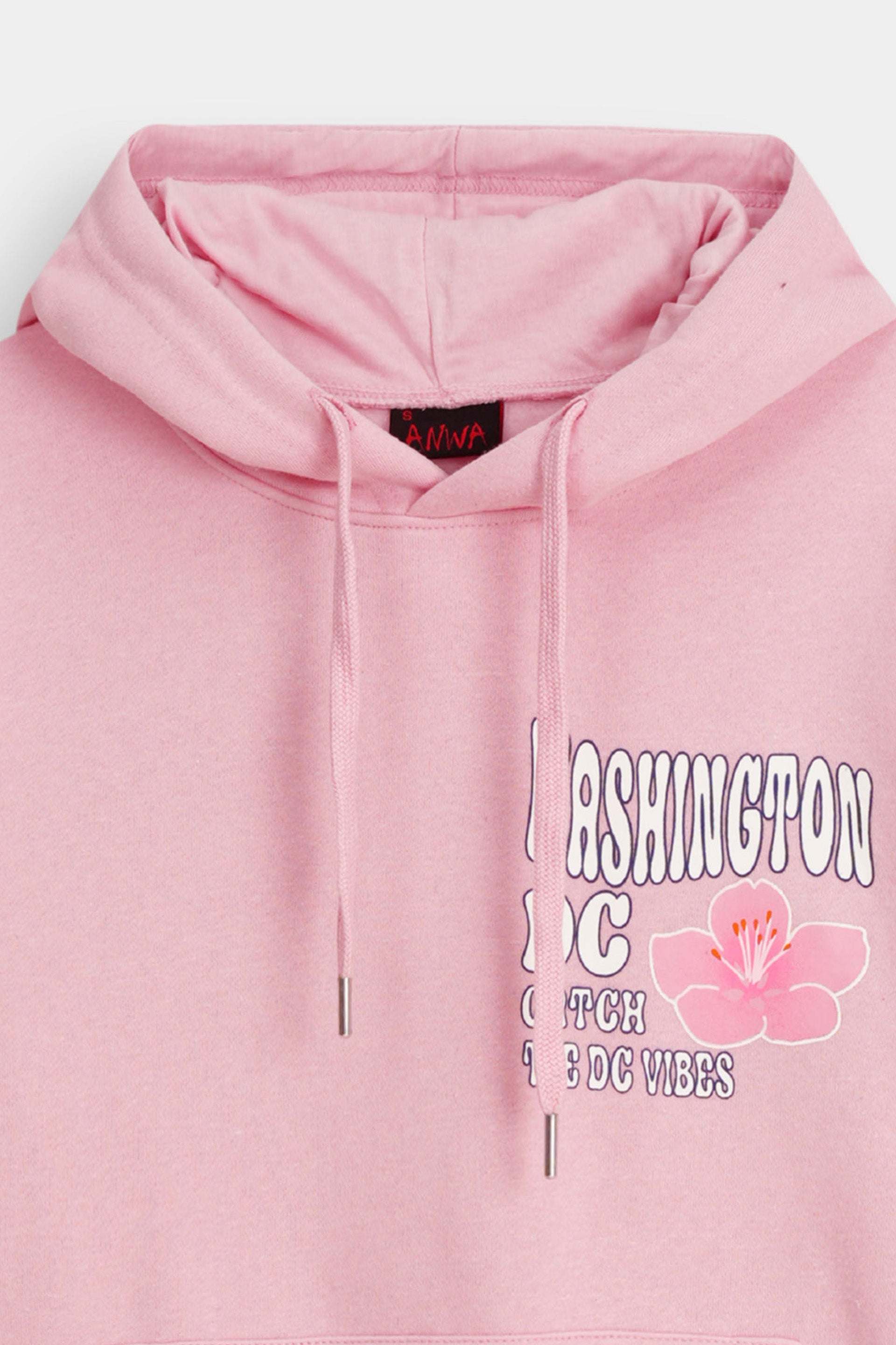 Washington DC Blossom Graphic Hoodie – Women’s Pink Streetwear Hoodie
