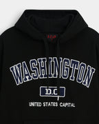 Washington DC Varsity Black Hoodie – Premium Unisex Pullover