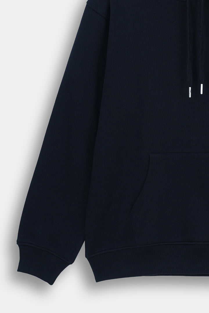 Classic Premium Fleece Pullover Navy Hoodie – Unisex Streetwear