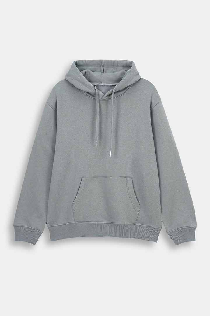 Classic Premium Fleece Pullover Grey Hoodie – Unisex Streetwear