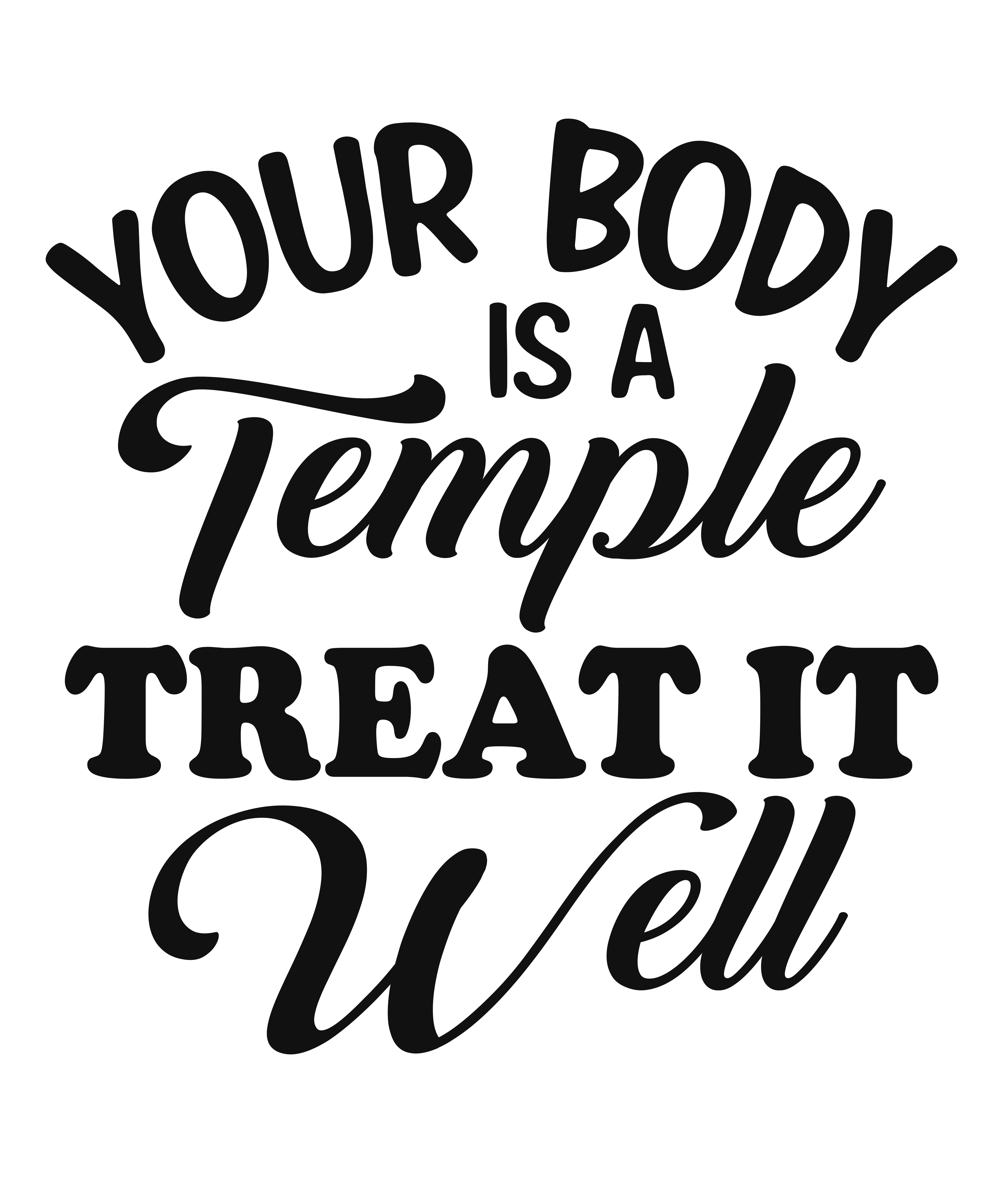 Your Body Is a Temple – Motivational Quote T-Shirt, Lets Your Shirt Do Talking