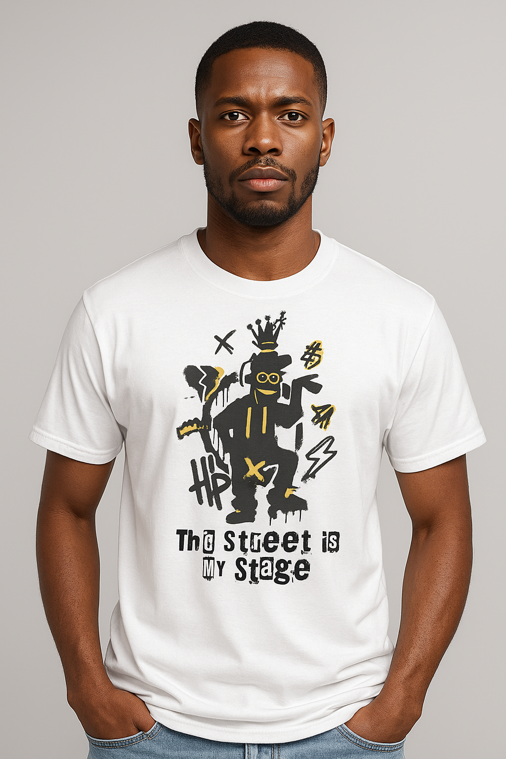 The Street In Monkey style - White