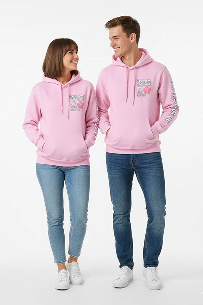 Unisex Pink Washington DC Hoodie | Catch the DC Vibes in Style
