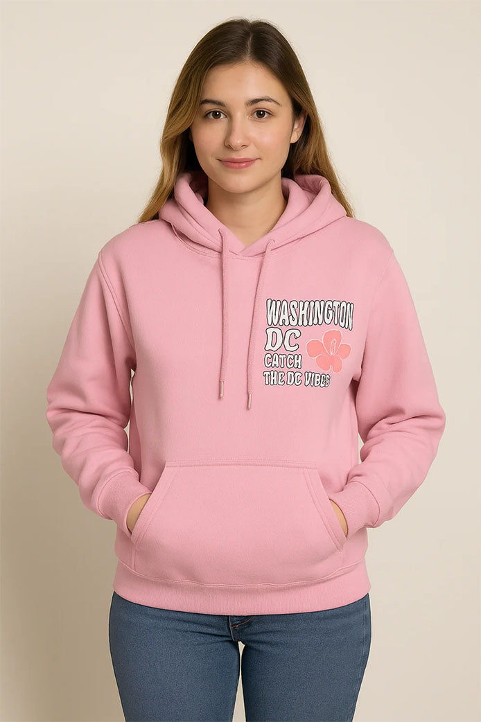 Unisex Pink Washington DC Hoodie | Catch the DC Vibes in Style