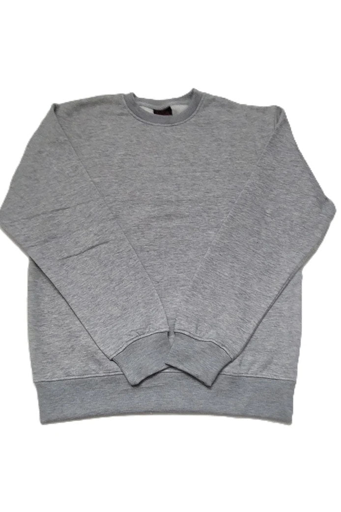 ANWA Plain Fleece Crew Neck Sweatshirts Uni Sex