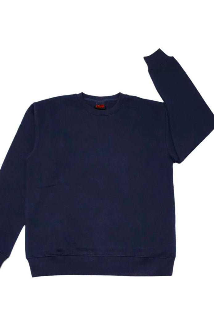 ANWA Plain Fleece Crew Neck Sweatshirts Uni Sex