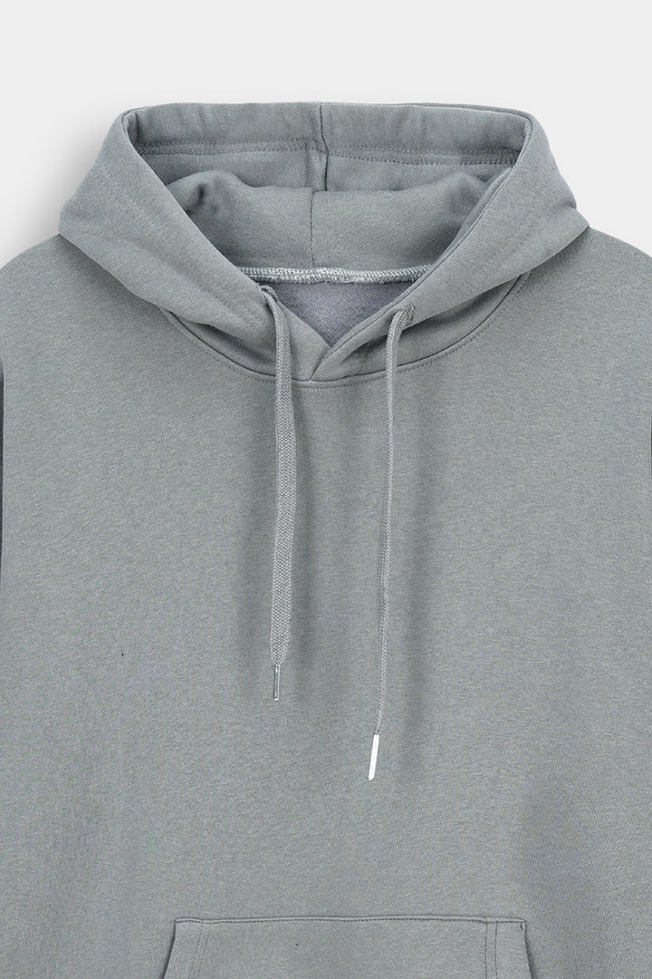 Classic Premium Fleece Pullover Grey Hoodie – Unisex Streetwear Secondary image