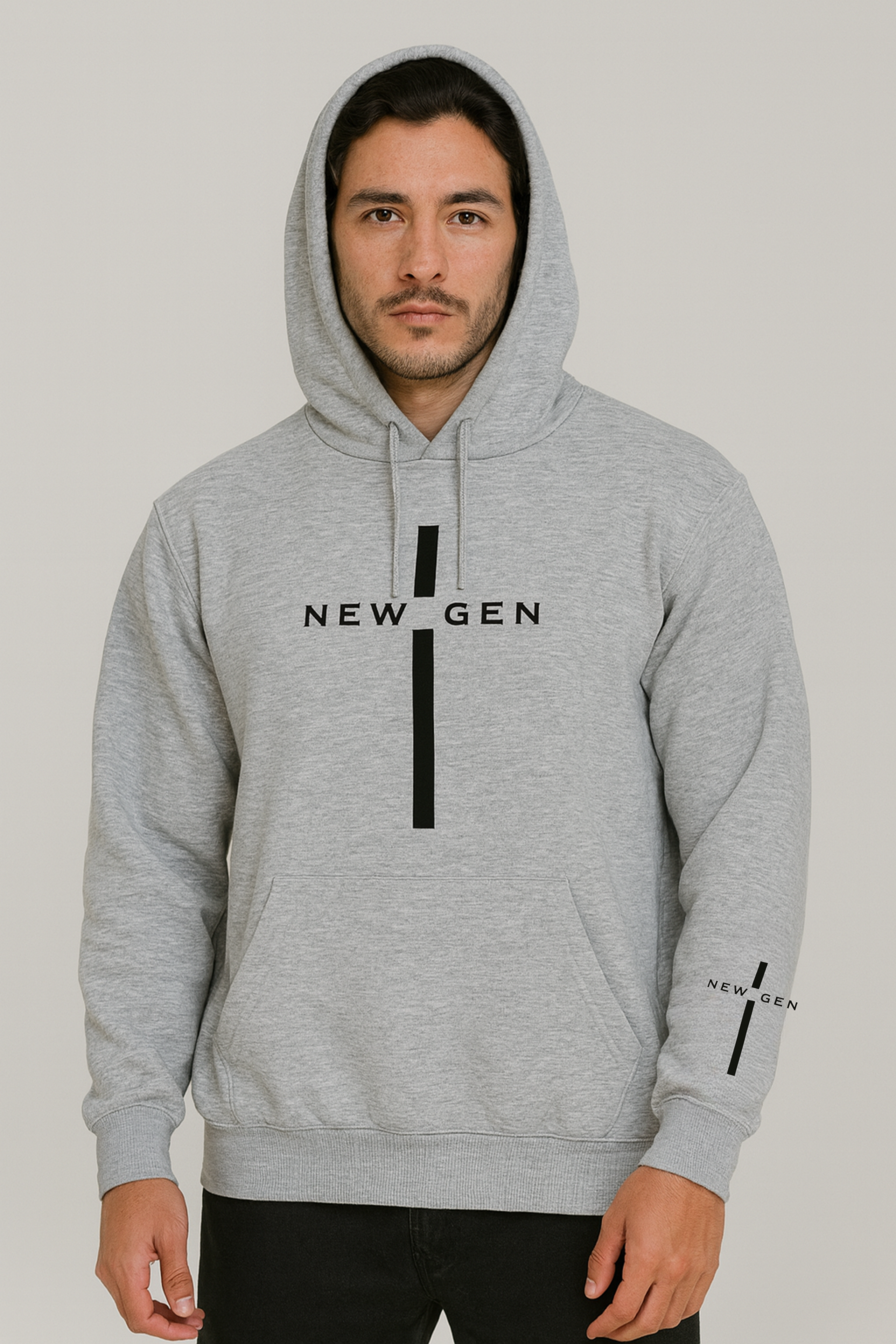 NEW GEN Cross Hoodie – Modern Streetwear Essential