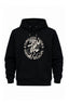 Timeless Aesthetic: White Tiger Circular Print Hoodie
