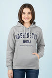 Washington D.C. Hoodie – Unisex Grey Sweatshirt | Soft Cotton Blend Pullover