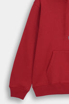 Classic Premium Fleece Pullover Red Hoodie – Unisex Streetwear