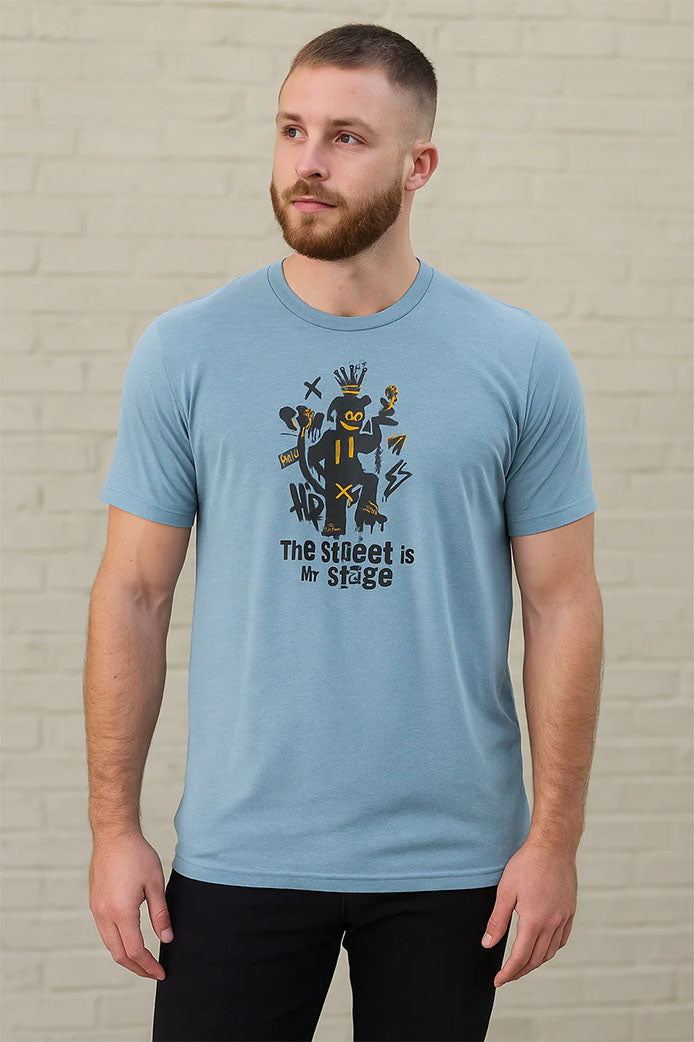 The Street In monkey Style - Blue