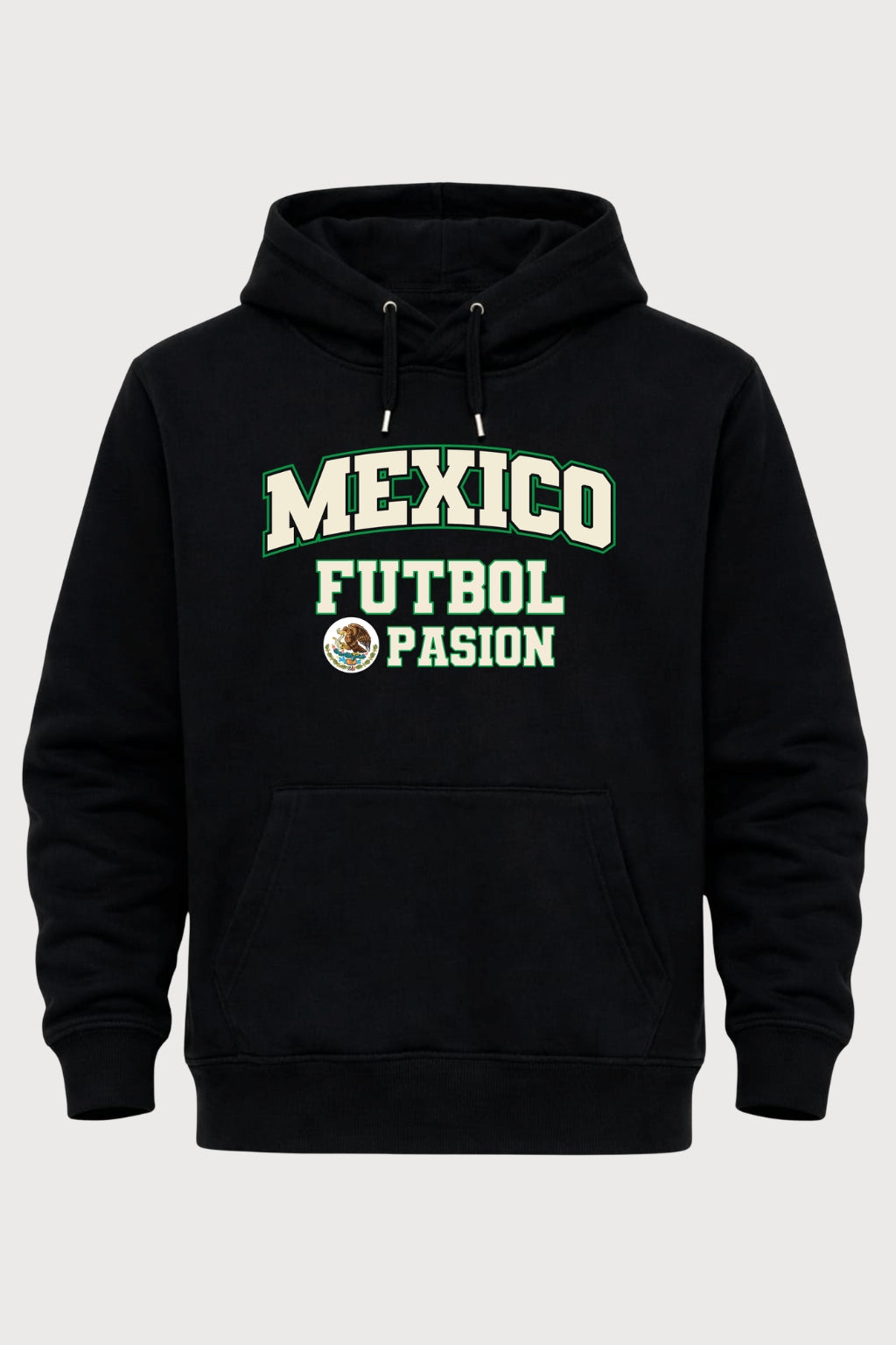 Mexico  : Bold Block-Print Fleece Hoodie