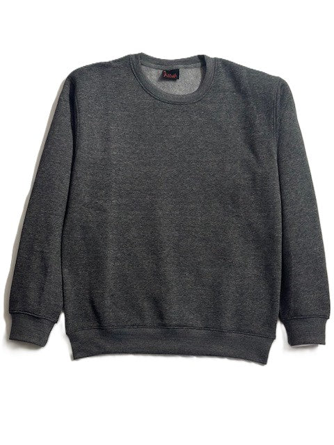 ANWA Plain Fleece Crew Neck Sweatshirts Uni Sex