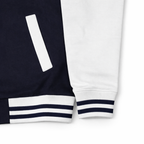 Classic Varsity Jacket – Button-Up Letterman Jacket, 80% Cotton 20% Polyester, Casual Streetwear Coat – Red, Navy, Black