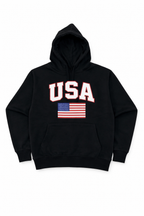 USA Classic Fit Hoodie – Midweight 280 GSM Cotton Blend with High-Quality DTF Print