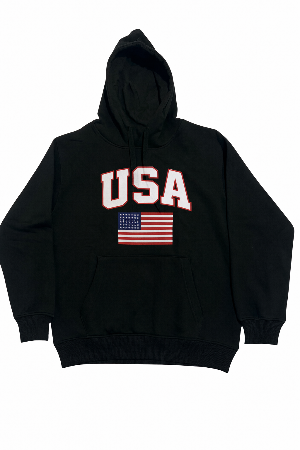USA Classic Fit Hoodie – Midweight 280 GSM Cotton Blend with High-Quality DTF Print
