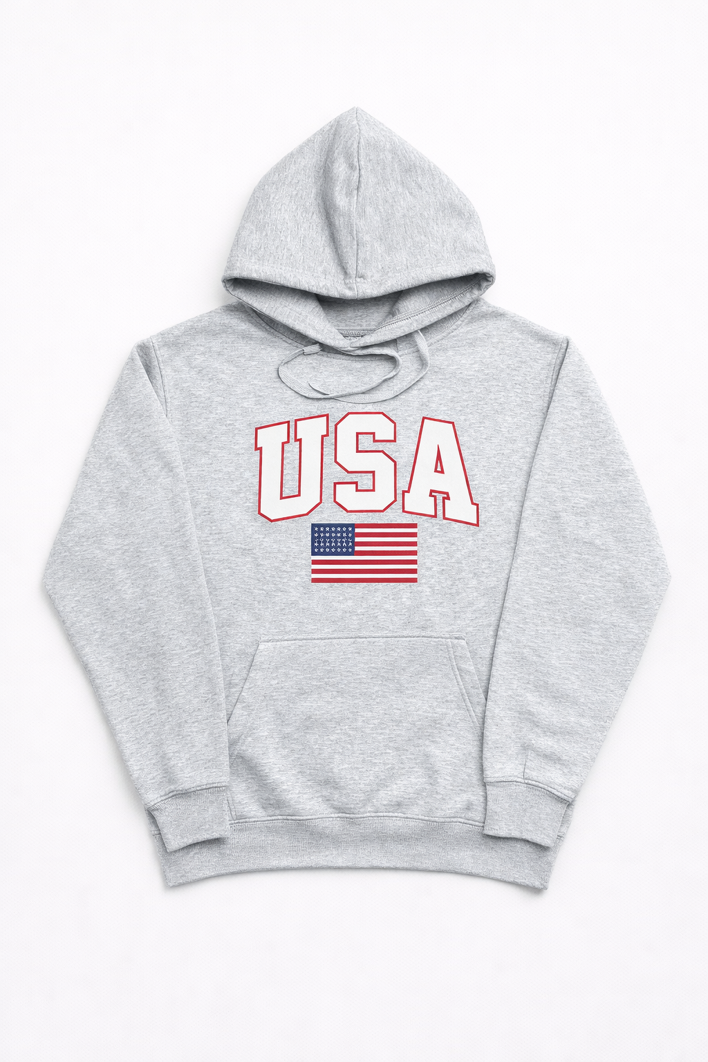 USA Classic Fit Hoodie – Midweight 280 GSM Cotton Blend with High-Quality DTF Print Secondary image
