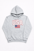 USA Classic Fit Hoodie – Midweight 280 GSM Cotton Blend with High-Quality DTF Print