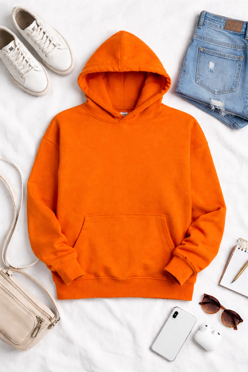 Unisex Heavyweight Loose Fit Hoodie – 450 GSM Premium Cotton Blend Oversized Pullover