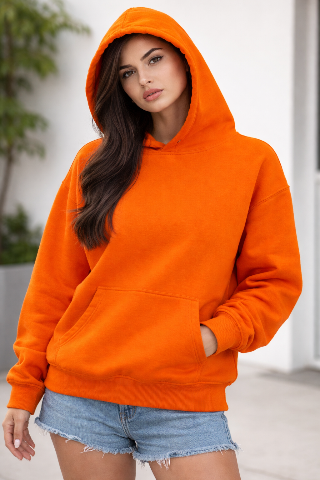 Unisex Heavyweight Loose Fit Hoodie – 450 GSM Premium Cotton Blend Oversized Pullover