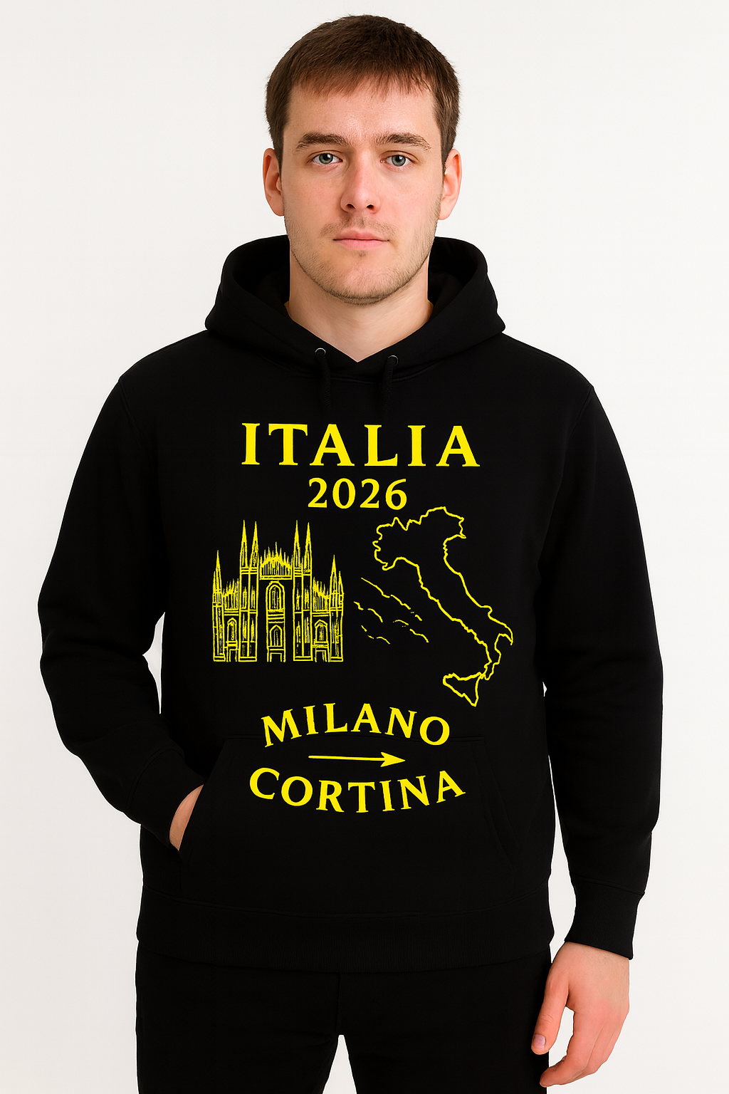 Italia 2026 Olympics Milano–Cortina Hoodie – Premium Fleece – Unisex