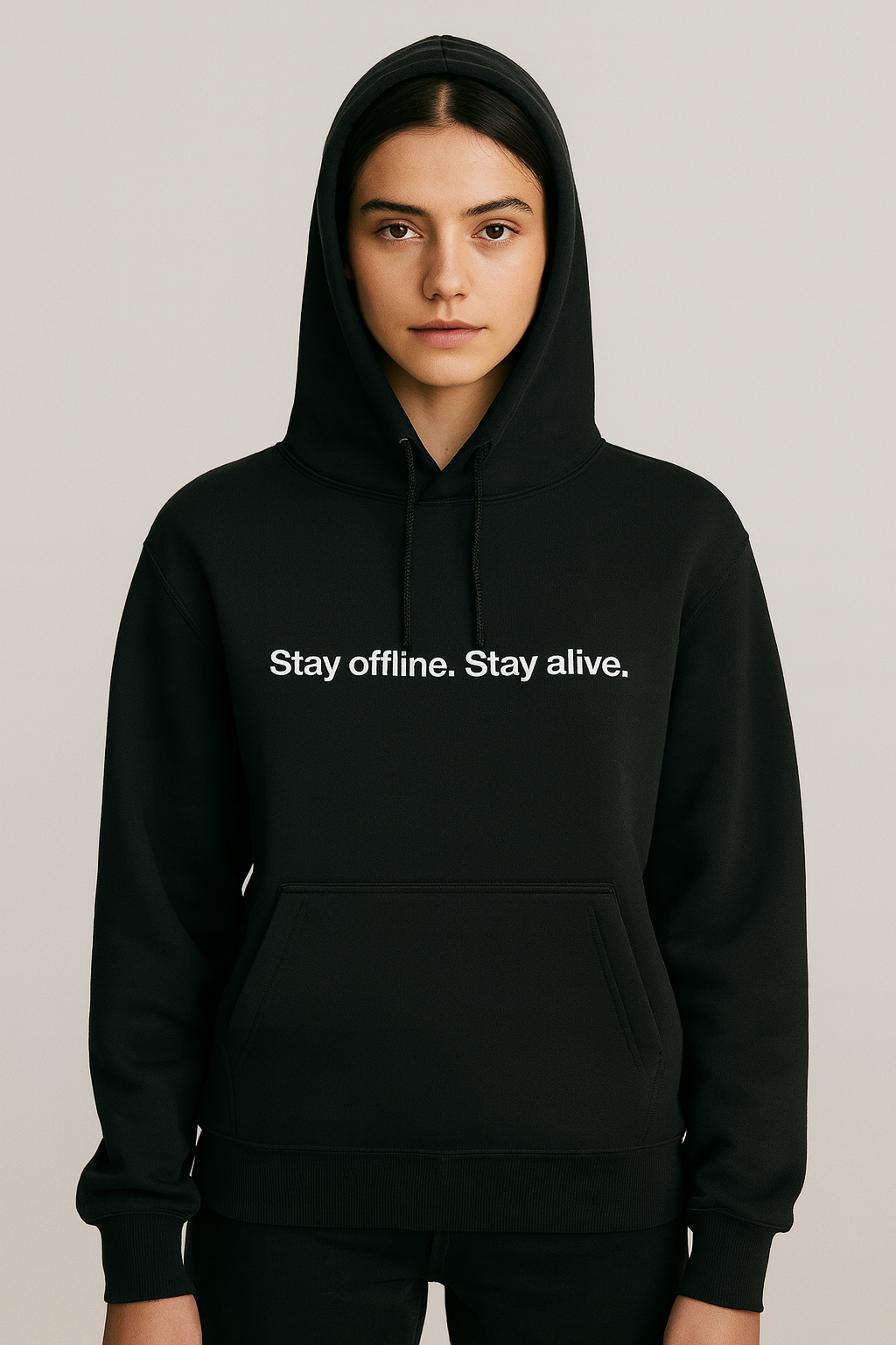 Stay Offline Hoodie – “NO WIFI IN HEAVEN” Edition