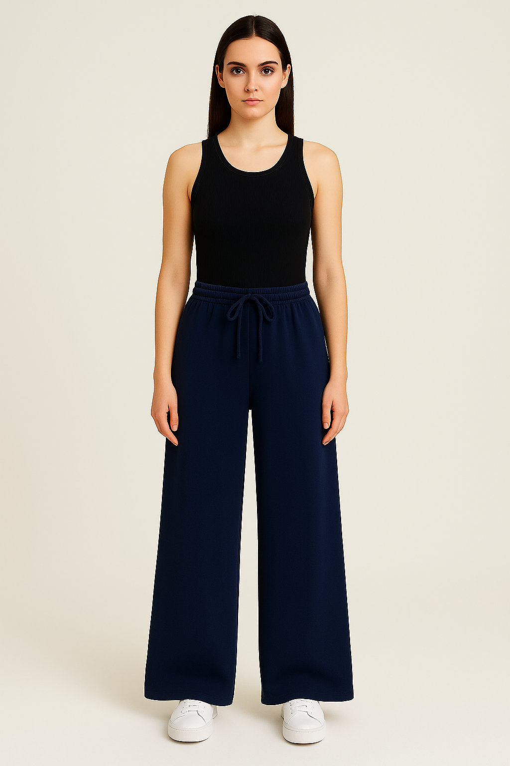 Unisex French Terry Wide-Leg Pants