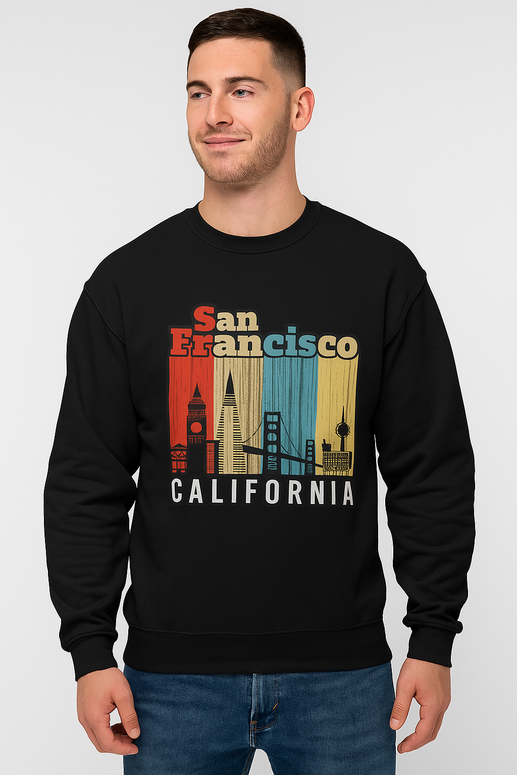 ANWA San Francisco DTF Print Sweatshirts Unisex Main image