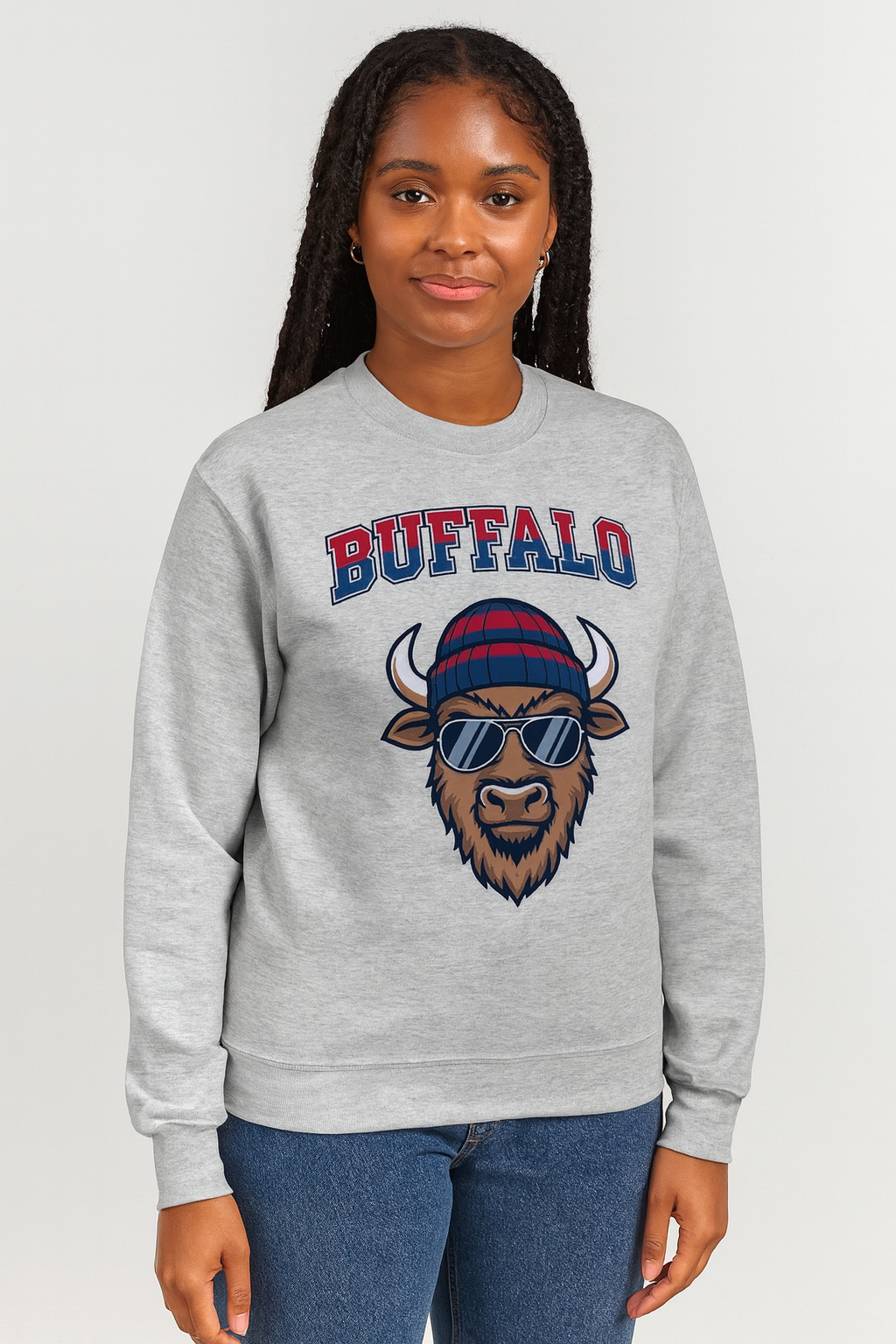 Buffalo football Team Spirit Sweatshirt Bull Mascot