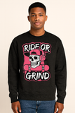 Ride or Grind Skull Sweatshirt – Bold Skate Streetwear Vibe