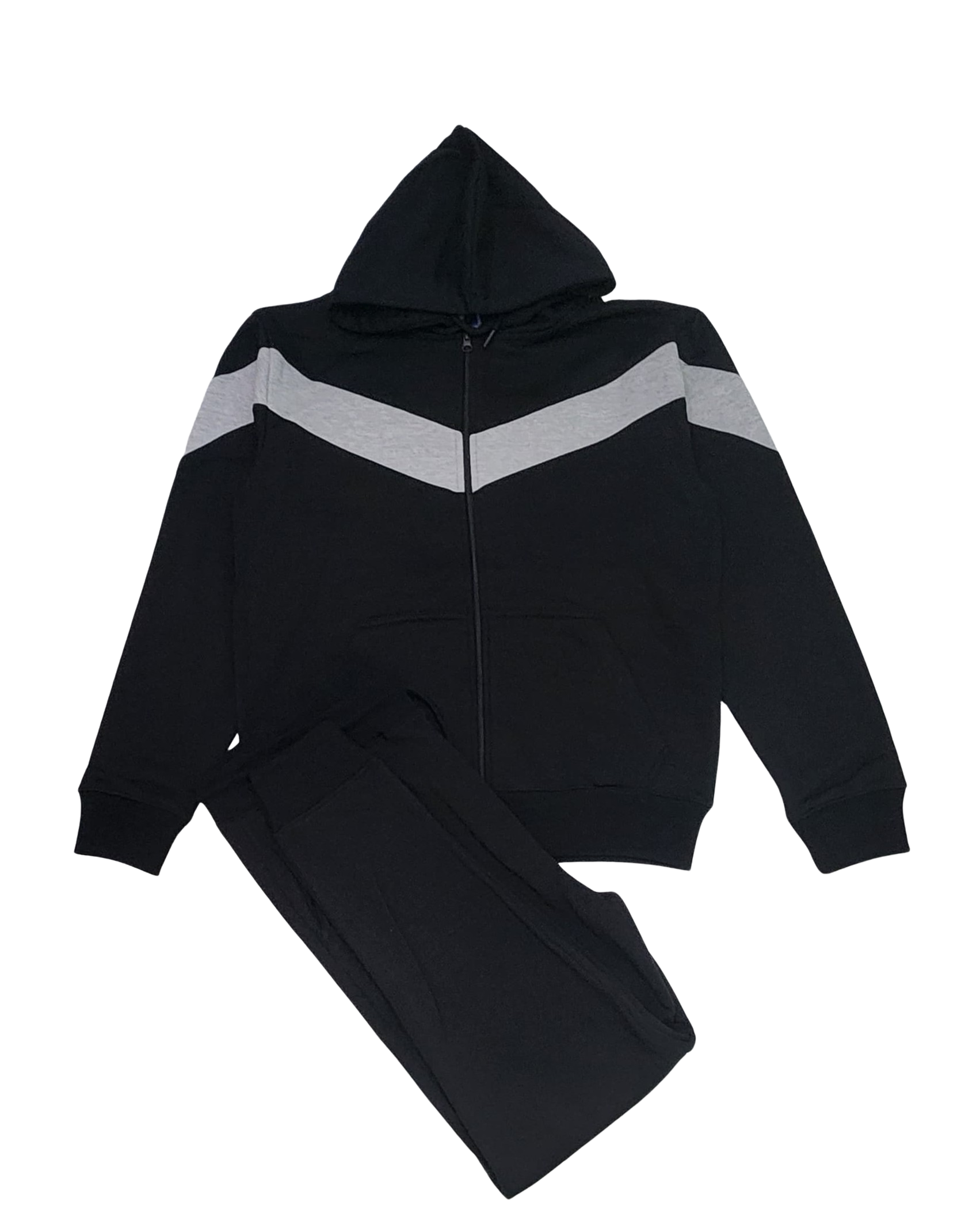 Men’s Contrast Panel Fleece Tracksuit | Casual, Gym & Streetwear Essential