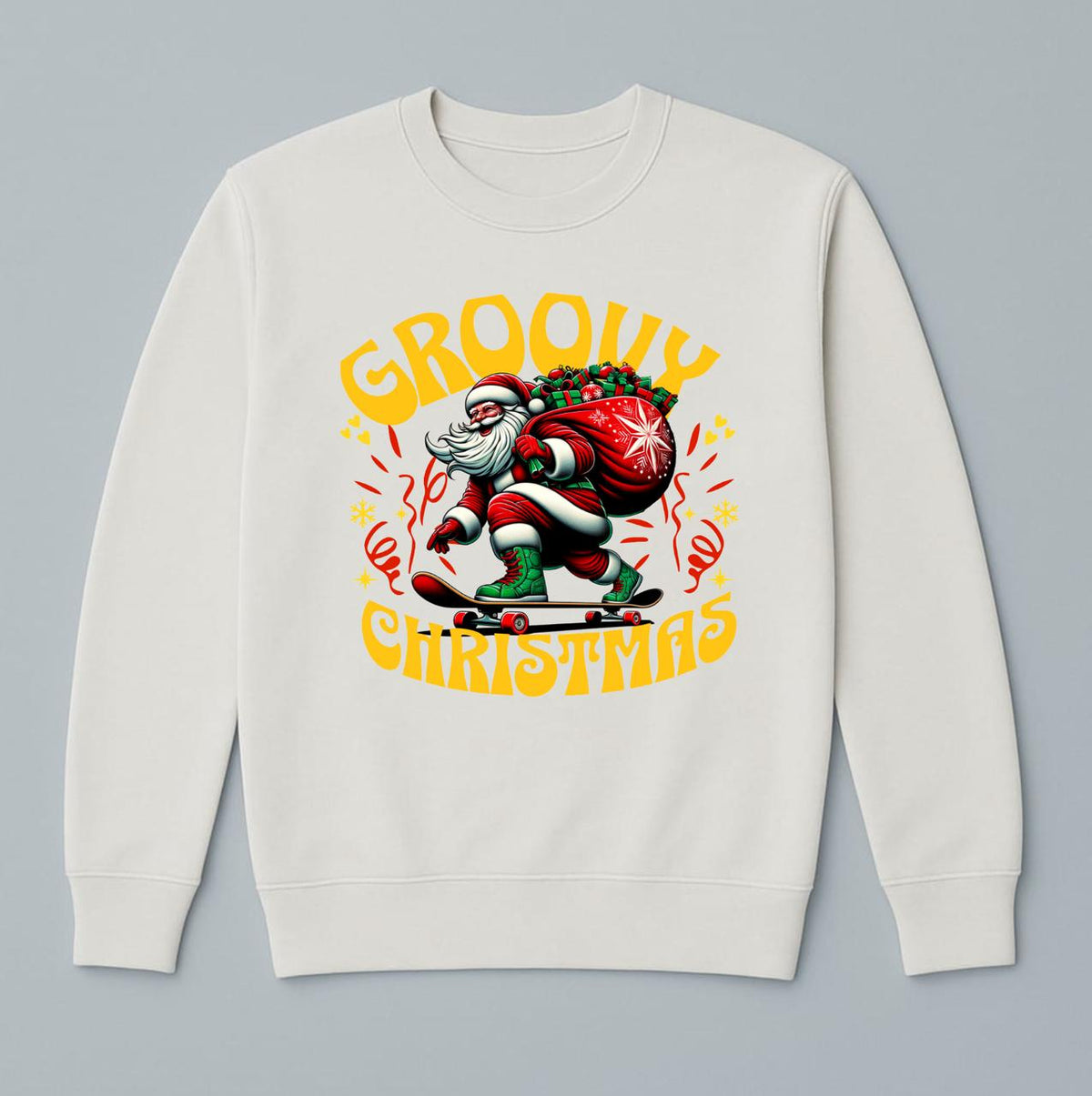 Groovy Christmas Sweatshirt – Unisex Classic Fit