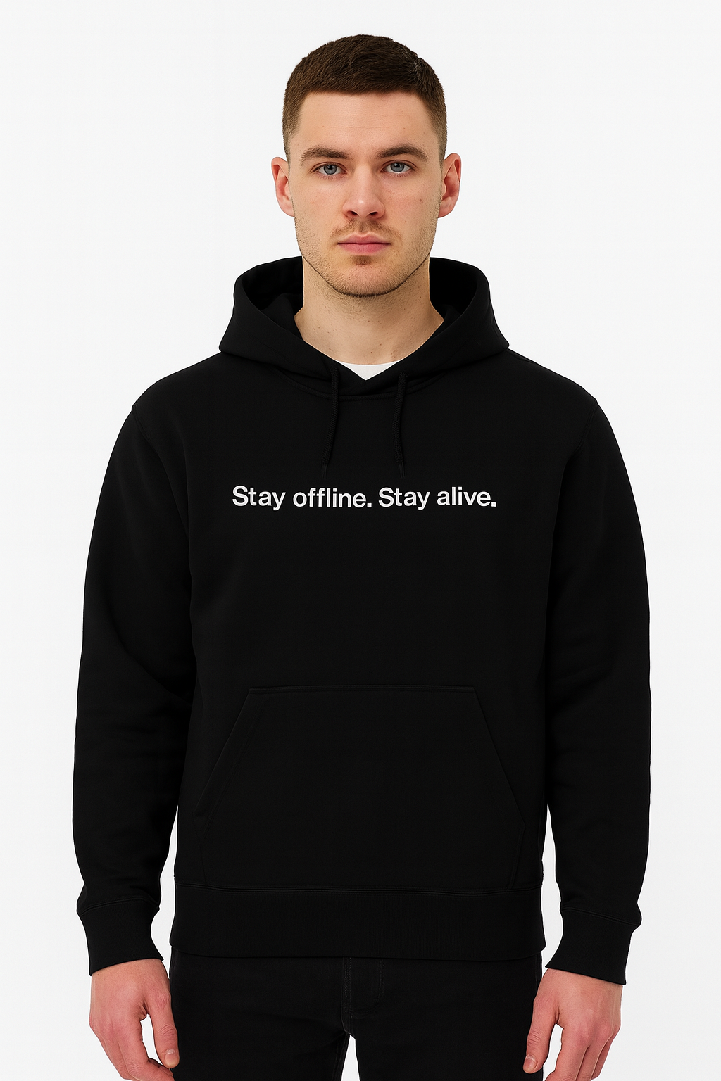 Stay Offline Hoodie – “NO WIFI IN HEAVEN” Edition
