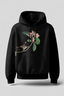 Flower Printed Hoodie