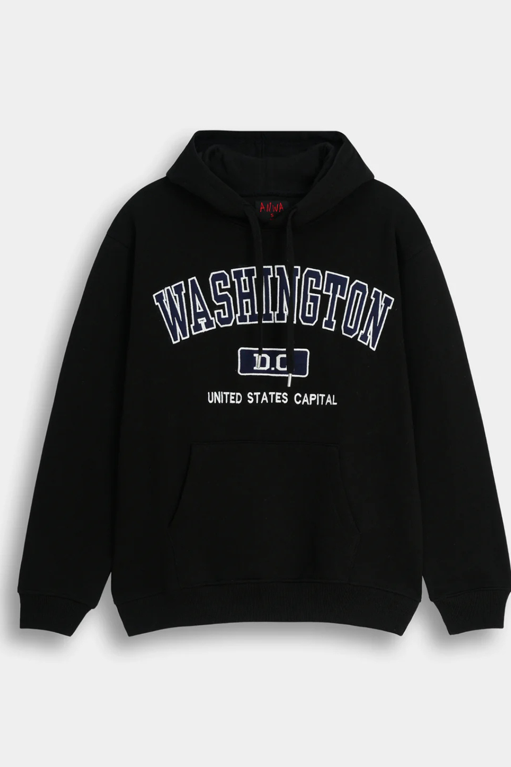 Washington DC Varsity Black Hoodie – Premium Unisex Pullover Main image
