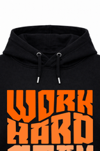 Work Hard Printed Hoodie