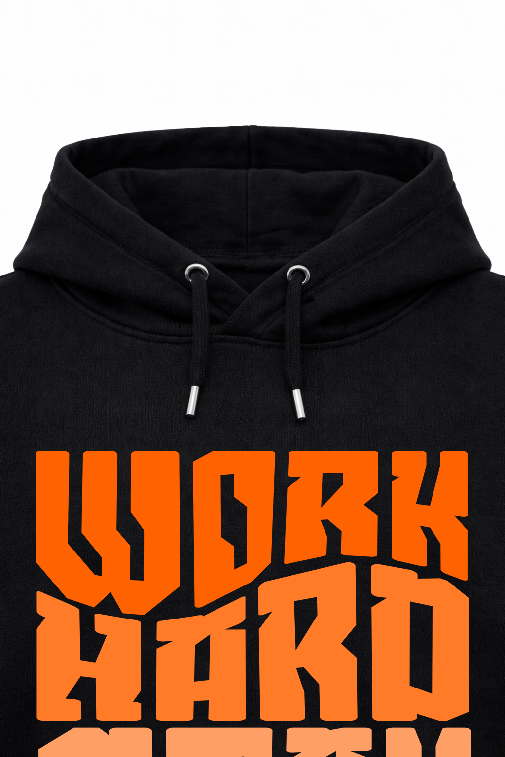 Work Hard Printed Hoodie