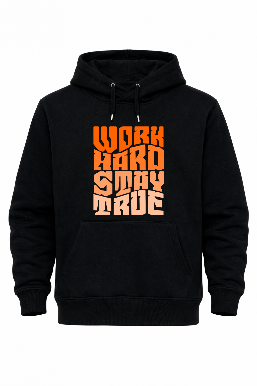 Work Hard Printed Hoodie