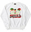 ELF SQUAD Christmas crewneck sweatshirt in Ivory White