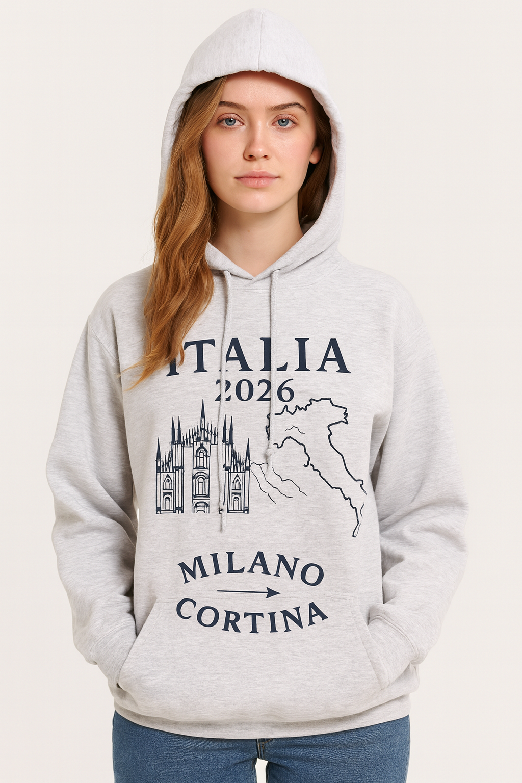 Italia 2026 Olympics Milano–Cortina Hoodie – Premium Fleece – Unisex
