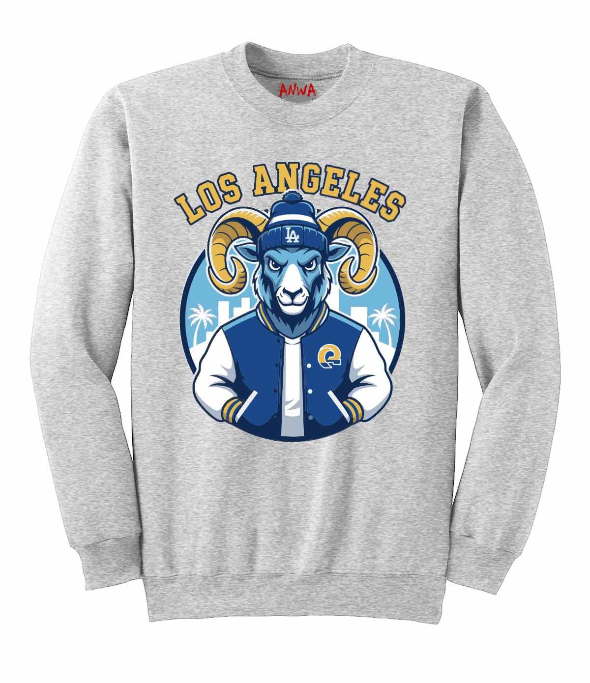 Los Angeles Ram Spirit Sweatshirt, Ram Mascot Secondary image
